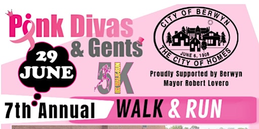 Imagem principal do evento PINK DIVAS & GENTS 7TH ANNUAL BREAST CANCER 5K WALK RUN