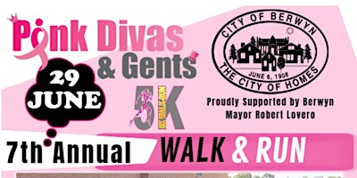 Primaire afbeelding van PINK DIVAS & GENTS 7TH ANNUAL BREAST CANCER 5K WALK RUN