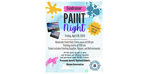 Primaire afbeelding van Seaford Athletic Alumni Association Paint Night