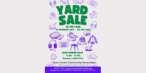 Hauptbild für Town Center Community Spring YARD SALE!