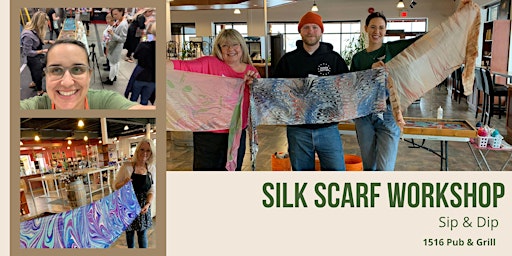 Image principale de Create a Silk Scarf, SIP & DIP Workshop- Vernon