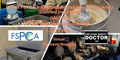 FSPCA  Intentional Adulteration Qualified Individuals (IAVA-QI) primary image