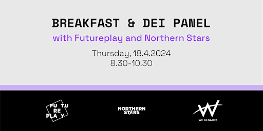 Immagine principale di Breakfast & DEI panel with Futureplay and Northern Stars 