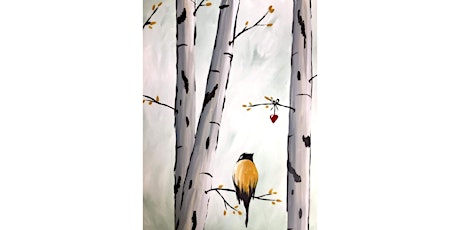 Bird on a Branch at Noden Reed Painting Party
