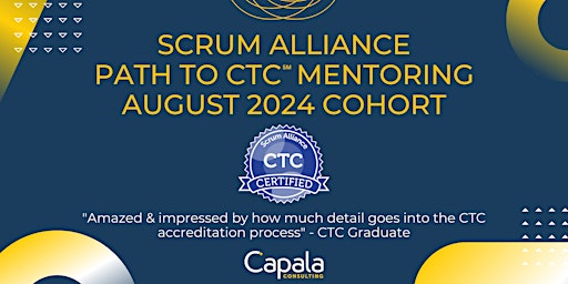 Immagine principale di Scrum Alliance - Path to CTC Mentoring - August 2024 Cohort 