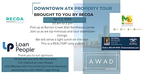 Immagine principale di Downtown Property Bus Tour for REALTORS by RECOA 