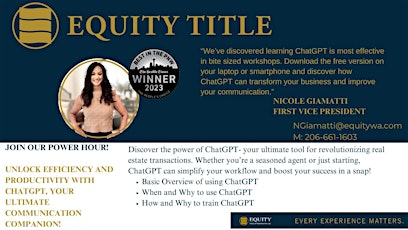 ChatGPT Power Hour Workshop- Equity Title