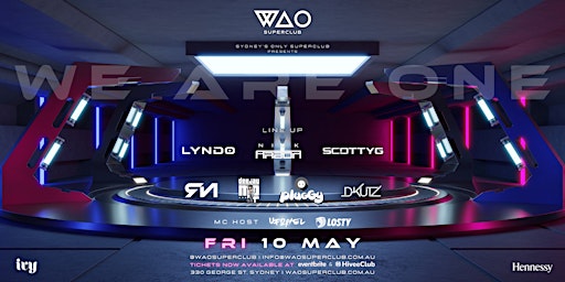 Hauptbild für FRI 10 MAY - WAO SUPERCLUB @ IVY