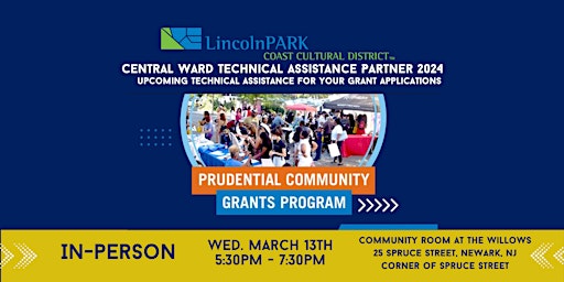 Imagem principal do evento TECHNICAL ASSISTANCE LINCOLN PARK - Prudential Community Grants 2024