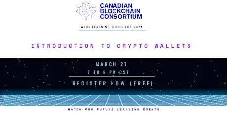 Image principale de Introduction To Crypto Wallets - 2024 Web 3 Learning Series