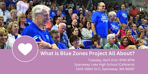 Imagem principal do evento How is Parkland-Spanaway Changing? - Blue Zones Project Parkland-Spanaway