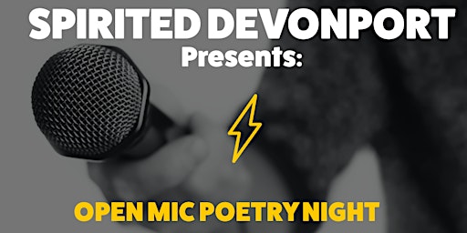 Imagem principal do evento Spirited Devonport Presents: Open Mic Poetry Night at RANT ARTS