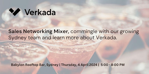 Imagen principal de Verkada Sales Networking Mixer