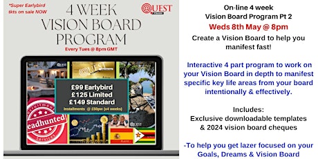 Pt2 4 week Vision Board Program 2024 primary image
