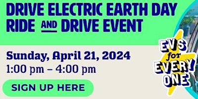 Hauptbild für Sustainable Seaside Drive Electric Earth Day Ride, Drive & Display Show