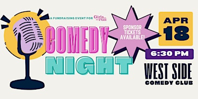 Primaire afbeelding van Girls on the Run NYC Comedy Night 2024