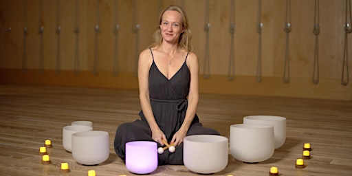 Relaxing & Balancing Crystal Bowl Sound Bath (April 7th 6pm) primary image