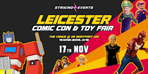 Primaire afbeelding van Leicester Comic Con & Toy Fair