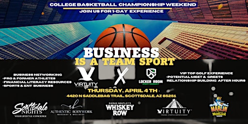 Imagem principal do evento Lockerroom Sports Community X Virtuity Financial: Business Is A Team Sport