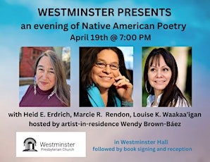 Westminster presents an evening of Native American poetry