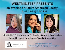 Primaire afbeelding van Westminster presents an evening of Native American poetry