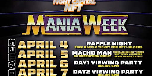 Mania Week at The Nerd: Day 1 Viewing Party primary image