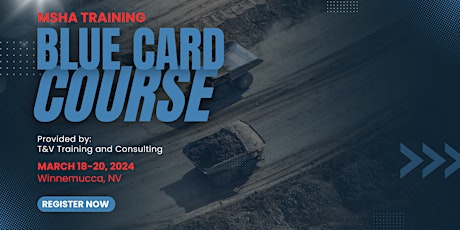 MSHA Train the Trainer (Blue Card Course) primary image