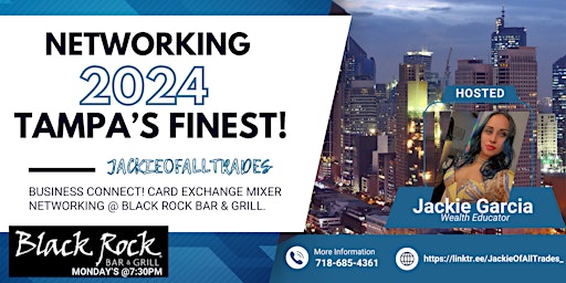 Primaire afbeelding van BUSINESS CARD EXCHANGE! NETWORKING AT ITS FINEST! @BLACK ROCK BAR & GRILL.