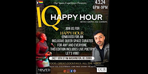 Imagem principal de IQ Happy Hour Open Mic @Mixxed / Be You