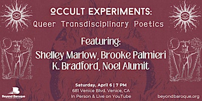 Imagem principal do evento Occult Experiments: Queer Transdisciplinary Poetics