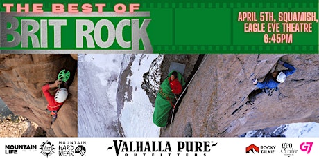 Best of Brit Rock  - Squamish,  April 5  supported by Valhalla Pure
