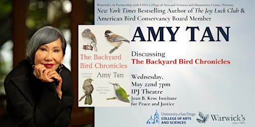 Primaire afbeelding van Amy Tan discussing THE BACKYARD BIRD CHRONICLES