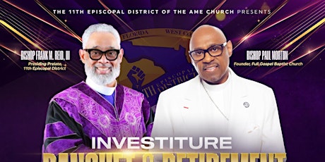 Imagen principal de Investiture Banquet & Retirement Celebration: Bishop Frank M. Reid, III