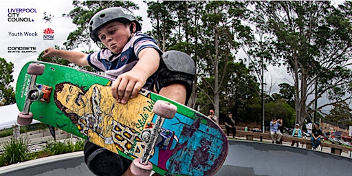 Imagem principal de FREE Skate Coaching, Demos + Jams w Prizes // Carnes Hill  #NSWYouthWeek