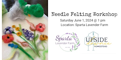 Imagem principal do evento Needle Felting Workshop at Sparta Lavender Farm