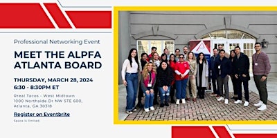 Image principale de Meet the ALPFA Atlanta Board