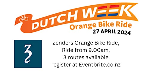 Hauptbild für 2024 Orange Bike Ride - Dutch Week, Waikato