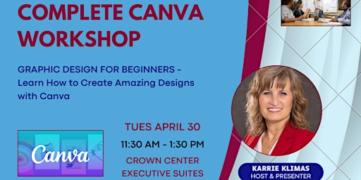 Immagine principale di COMPLETE CANVA WORKSHOP:  Learn How to Create Amazing Graphics with Canva 