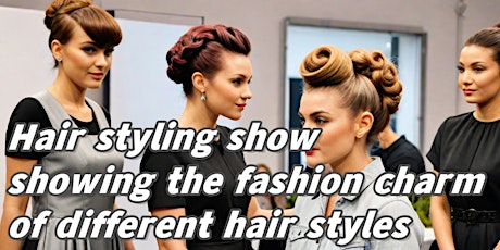 Hair styling show, showing the fashion charm of different hair styles