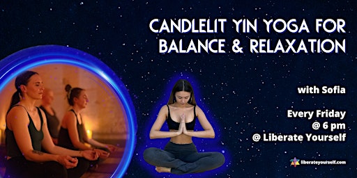 Imagem principal do evento Candlelit Yin Yoga for Balance and Relaxation