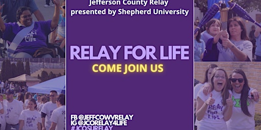 Imagem principal de Relay For Life of Jefferson County presented by Shepherd University