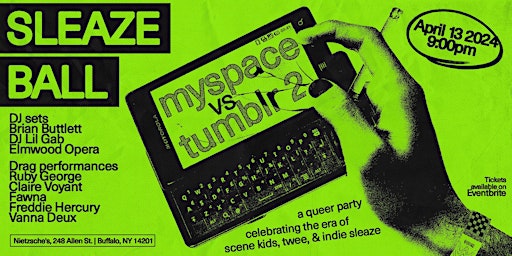 Imagem principal do evento Sleaze Ball: Myspace vs. Tumblr 2