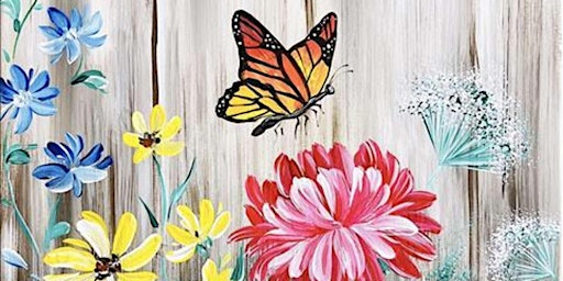 Primaire afbeelding van Rustic Butterfly Vista - Paint and Sip by Classpop!™