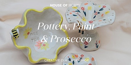 Imagen principal de Pottery, Paint & Prosecco at Craft & Co