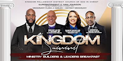 Hauptbild für Kingdom Summit 2k24  Ministry Builders & Leaders Breakfast