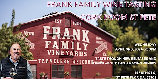 Frank Family Vineyards Wine Tasting at Cork Room DTSP primary image