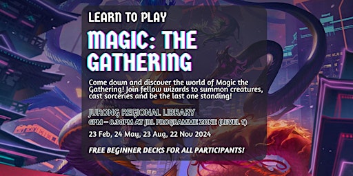 Immagine principale di Learn to play Magic: The Gathering | Jurong Regional Library 