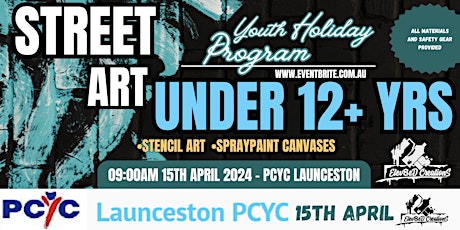 Under 12yrs Street Art Workshop At PCYC By Elev8edCreations