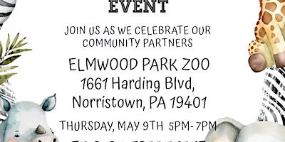 Jefferson Einstein Montgomery's Annual Community Event at Elmwood Park Zoo primary image