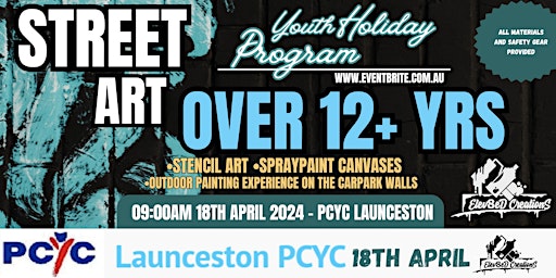 Hauptbild für Over 12yrs Street Art Workshop At PCYC By Elev8edCreations